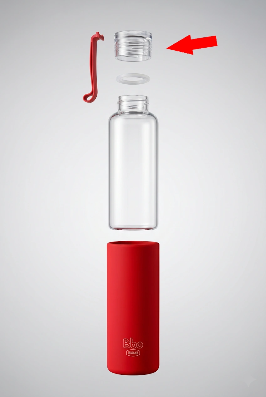 Tapón de tritán de recambio para botella Bbo4 y Bbo4 Mini Irisana