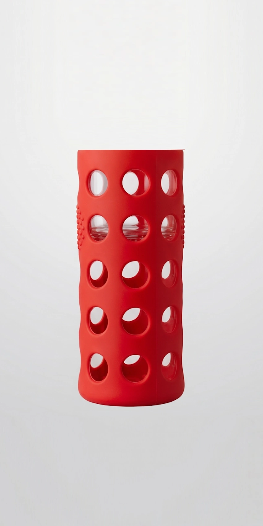 Funda de silicona con agujeros roja de repuesto para botella Bbo6 Irisana