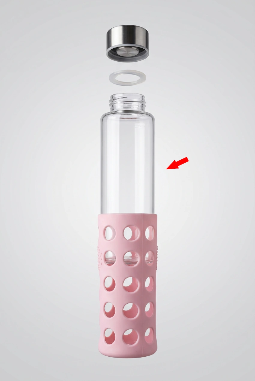 Repuesto de vidrio borosilicato para botella Bbo6 Irisana