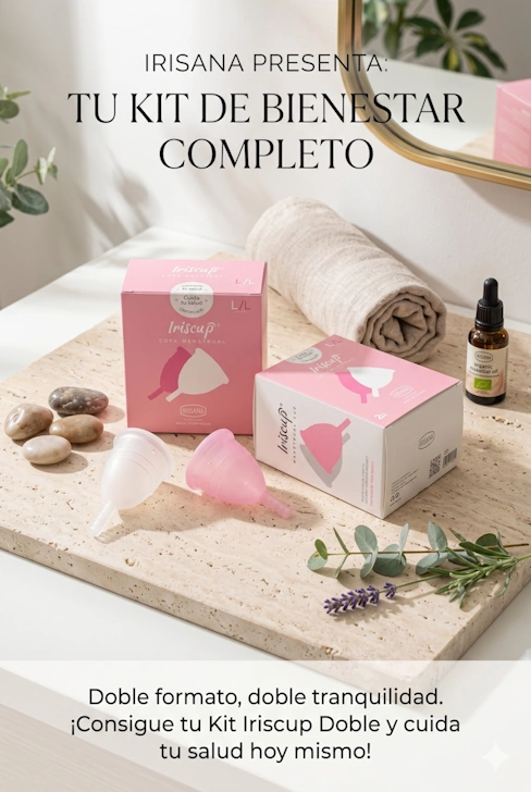 Pack Ahorro 2 Copas Menstruales - Rosa y Transparente