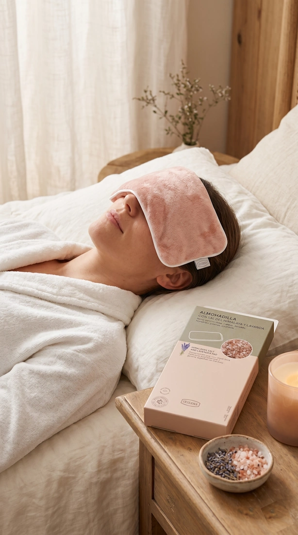 Almohadilla de Sal del Himalaya y Lavanda Irisana - Relax Térmico