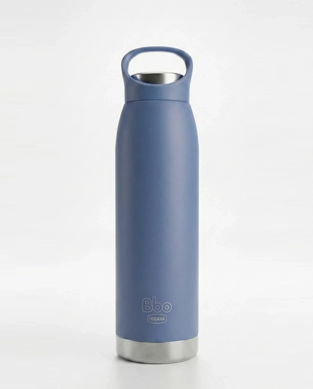 Botella Termo Bbo Irisana con Asa - Acero Inox 700 ml Azul